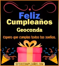 GIF Mensaje de cumpleaños Geoconda